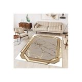 Rovigo Dijital Baskı Yıkanabilir Kaymaz Taban Salon Halısı Rvg0313-sd706, Bej, 180 x 300