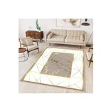 Rovigo Dijital Baskı Yıkanabilir Kaymaz Taban Salon Halısı Rvg0323-sd1186, Bej, 120 x 180