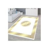 Rovigo Dijital Baskı Yıkanabilir Kaymaz Taban Salon Halısı Rvg0327-sm46, Beyaz, 160 x 120