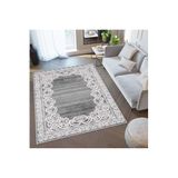 Rovigo Dijital Baskı Yıkanabilir Kaymaz Taban Salon Halısı Rvg0342, Gri, 120 x 180