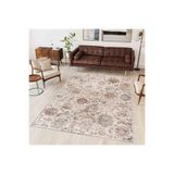 Rovigo Dijital Baskı Yıkanabilir Kaymaz Taban Salon Halısı Rvg0344, Kahverengi, 160 x 230