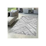 Rovigo Dijital Baskı Yıkanabilir Kaymaz Taban Salon Halısı Rvg0347, Gri, 180 x 300