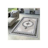 Rovigo Dijital Baskı Yıkanabilir Kaymaz Taban Salon Halısı Rvg0349, Gri, 160 x 300