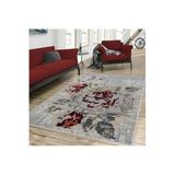 Rovigo Dijital Baskı Yıkanabilir Kaymaz Taban Salon Halısı Rvg0355, Gri, 80 x 300