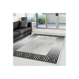 Rovigo Dijital Baskı Yıkanabilir Kaymaz Taban Salon Halısı Rvg0365, Gri, 160 x 300
