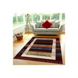 Rovigo Dijital Baskı Yıkanabilir Kaymaz Taban Salon Halısı Rvg0369, Kırmızı, 120 x 180