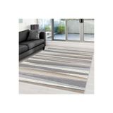 Rovigo Dijital Baskı Yıkanabilir Kaymaz Taban Salon Halısı Rvg0371, Gri, 100 x 300