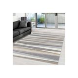 Rovigo Dijital Baskı Yıkanabilir Kaymaz Taban Salon Halısı Rvg0371, Gri, 120 x 180