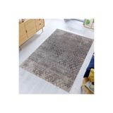 Rovigo Dijital Baskı Yıkanabilir Kaymaz Taban Salon Halısı Rvg0377, Gri, 80 x 300