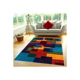 Rovigo Dijital Baskı Yıkanabilir Kaymaz Taban Salon Halısı Rvg0381, Mavi, 180 x 300