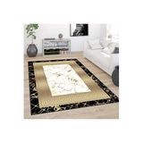 Rovigo Dijital Baskı Yıkanabilir Kaymaz Taban Salon Halısı Rvg0385, Beyaz, 180 x 300