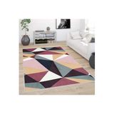 Rovigo Dijital Baskı Yıkanabilir Kaymaz Taban Salon Halısı Rvg0388, Pembe, 160 x 300