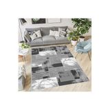 Rovigo Dijital Baskı Yıkanabilir Kaymaz Taban Salon Halısı Rvg0390, Gri, 80 x 300