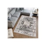 Rovigo Dijital Baskı Yıkanabilir Kaymaz Taban Salon Halısı Rvg0391, Siyah, 180 x 300