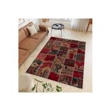 Rovigo Dijital Baskı Yıkanabilir Kaymaz Taban Salon Halısı Rvg0393, Kırmızı, 100 x 300