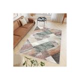 Rovigo Dijital Baskı Yıkanabilir Kaymaz Taban Salon Halısı Rvg0399, Yeşil, 100 x 300