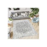 Rovigo Dijital Baskı Yıkanabilir Kaymaz Taban Salon Halısı Rvg0403, Gri, 120 x 180