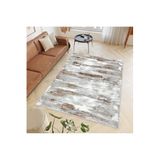 Rovigo Dijital Baskı Yıkanabilir Kaymaz Taban Salon Halısı Rvg0412, Kahverengi, 100 x 300