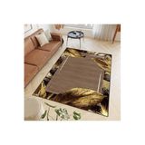 Rovigo Dijital Baskı Yıkanabilir Kaymaz Taban Salon Halısı Rvg0420, Kahverengi, 120 x 180