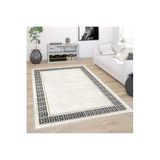 Rovigo Dijital Baskı Yıkanabilir Kaymaz Taban Salon Halısı Rvg0423, Krem Rengi, 50 x 80