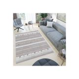 Rovigo Dijital Baskı Yıkanabilir Kaymaz Taban Salon Halısı Rvg0427, Bej, 160 x 300