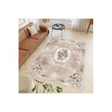Rovigo Dijital Baskı Yıkanabilir Kaymaz Taban Salon Halısı Rvg0430, Kahverengi, 160 x 300