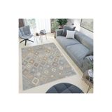 Rovigo Dijital Baskı Yıkanabilir Kaymaz Taban Salon Halısı Rvg0434, Gri, 180 x 250