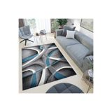 Rovigo Dijital Baskı Yıkanabilir Kaymaz Taban Salon Halısı Rvg0438, Mavi, 160 x 300