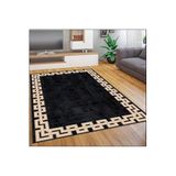 Rovigo Dijital Baskı Yıkanabilir Kaymaz Taban Salon Halısı Rvg0444, Siyah, 180 x 300