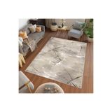 Rovigo Dijital Baskı Yıkanabilir Kaymaz Taban Salon Halısı Rvg0447, Bej, 180 x 250