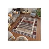 Rovigo Dijital Baskı Yıkanabilir Kaymaz Taban Salon Halısı Rvg0457, Kırmızı, 120 x 180