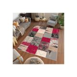 Rovigo Dijital Baskı Yıkanabilir Kaymaz Taban Salon Halısı Rvg0464, Kırmızı, 180 x 300
