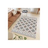 Rovigo Dijital Baskı Yıkanabilir Kaymaz Taban Salon Halısı Rvg0480, Gri, 160 x 300