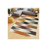 Rovigo Dijital Baskı Yıkanabilir Kaymaz Taban Salon Halısı Rvg0481, Sarı, 180 x 250