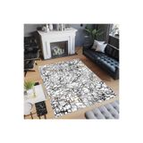 Rovigo Dijital Baskı Yıkanabilir Kaymaz Taban Salon Halısı Rvg0486, Gri, 180 x 300
