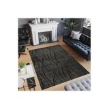 Rovigo Dijital Baskı Yıkanabilir Kaymaz Taban Salon Halısı Rvg0488, Siyah, 180 x 300