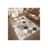 Rovigo Dijital Baskı Yıkanabilir Kaymaz Taban Salon Halısı Rvg0491, Kahverengi, 160 x 300