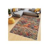 Rovigo Dijital Baskı Yıkanabilir Kaymaz Taban Salon Halısı Rvg0493, Kırmızı, 160 x 300
