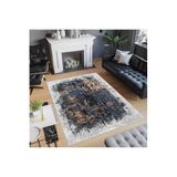 Rovigo Dijital Baskı Yıkanabilir Kaymaz Taban Salon Halısı Rvg0498, Lacivert, 120 x 180