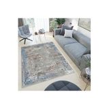 Rovigo Dijital Baskı Yıkanabilir Kaymaz Taban Salon Halısı Rvg0502, Mavi, 160 x 300