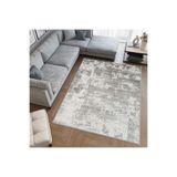 Rovigo Dijital Baskı Yıkanabilir Kaymaz Taban Salon Halısı Rvg0504, Gri, 180 x 300
