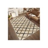 Rovigo Dijital Baskı Yıkanabilir Kaymaz Taban Salon Halısı Rvg0511, Kahverengi, 120 x 180
