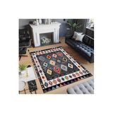 Rovigo Dijital Baskı Yıkanabilir Kaymaz Taban Salon Halısı Rvg0514, Siyah, 160 x 300