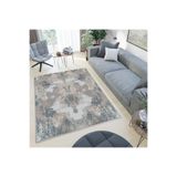 Rovigo Dijital Baskı Yıkanabilir Kaymaz Taban Salon Halısı Rvg0518, Gri, 160 x 300