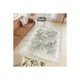 Rovigo Dijital Baskı Yıkanabilir Kaymaz Taban Salon Halısı Rvg0525, Yeşil, 180 x 250