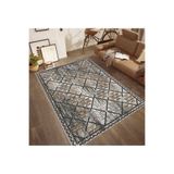 Rovigo Dijital Baskı Yıkanabilir Kaymaz Taban Salon Halısı Rvg0527, Kahverengi, 120 x 180
