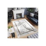 Rovigo Dijital Baskı Yıkanabilir Kaymaz Taban Salon Halısı Rvg0528, Beyaz, 180 x 300