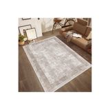 Rovigo Dijital Baskı Yıkanabilir Kaymaz Taban Salon Halısı Rvg0533, Bej, 180 x 300