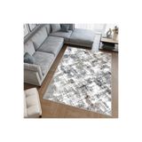 Rovigo Dijital Baskı Yıkanabilir Kaymaz Taban Salon Halısı Rvg0540, Gri, 50 x 80