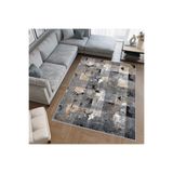 Rovigo Dijital Baskı Yıkanabilir Kaymaz Taban Salon Halısı Rvg0550, Siyah, 180 x 250